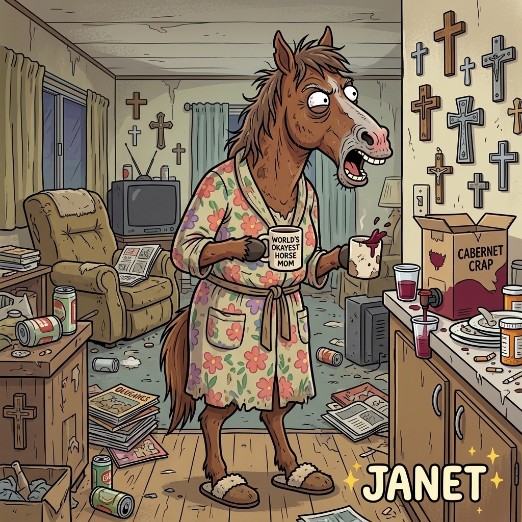 Janet, at home in Copper Gulch.
